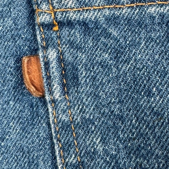 VTG 90s Levi's 540 Relaxed Fit Brown Tab High Rise Jeans Men's W:46 I:30 - Picture 6 of 12